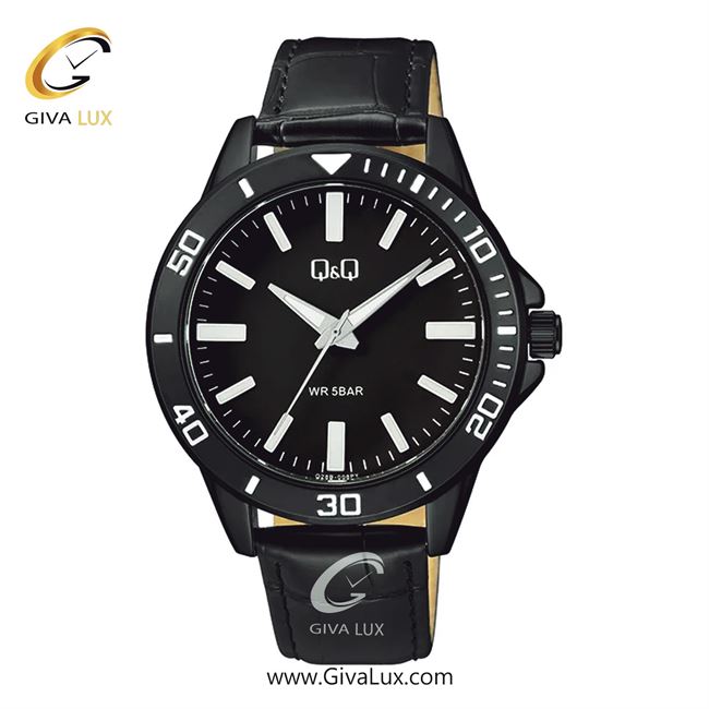 ساعت مچی اورجینال مردانه کیو اند کیو Q&Q مشکی | مشکی| مشکی| کد رفرنس Q28B-008PY