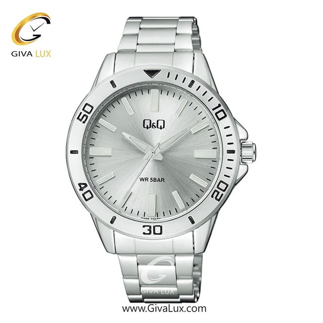 ساعت مچی اورجینال مردانه کیو اند کیو Q&Q نقره ای | نقره ای| نقره ای| کد رفرنس Q28B-001PY