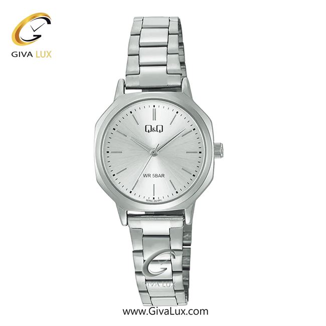 ساعت مچی اورجینال زنانه کیو اند کیو Q&Q  نقره ای | نقره ای| سفید| کد رفرنس Q35C-001PY