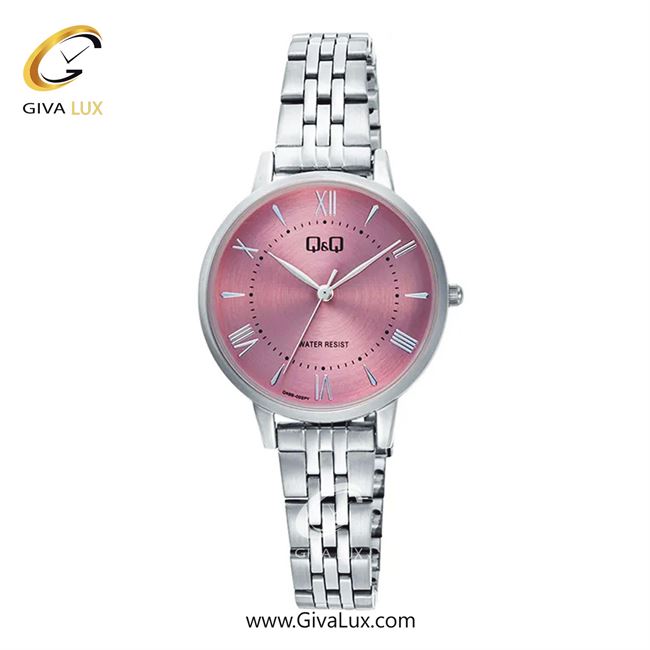 ساعت مچی اورجینال زنانه کیو اند کیو Q&Q نقره ای | نقره ای| صورتی| کد رفرنس Q48B-002PY