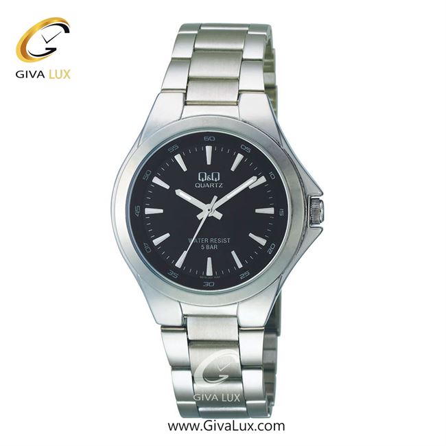 ساعت مچی اورجینال مردانه کیو اند کیو Q&Q نقره ای | نقره ای| مشکی| کد رفرنس Q618J202Y