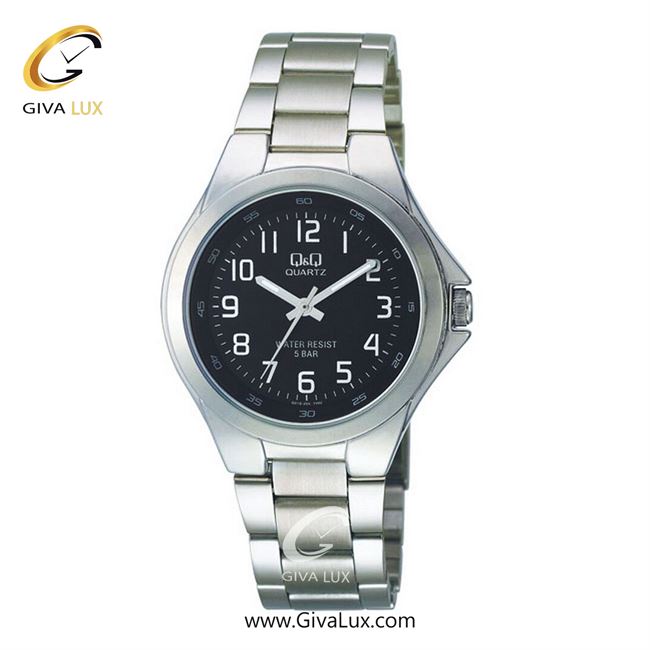 ساعت مچی اورجینال مردانه کیو اند کیو Q&Q نقره ای | نقره ای| مشکی| کد رفرنس Q618J205Y