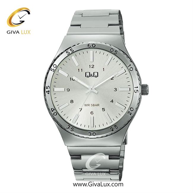 ساعت مچی اورجینال مردانه کیو اند کیو Q&Q نقره ای | نقره ای| نقره ای| کد رفرنس Q70B-001PY