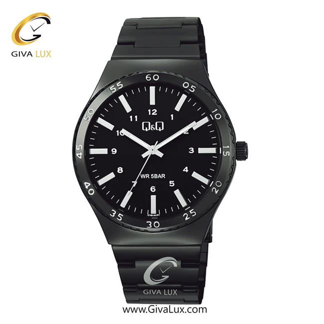 ساعت مچی اورجینال مردانه کیو اند کیو Q&Q مشکی | مشکی| مشکی| کد رفرنس Q70B-007PY