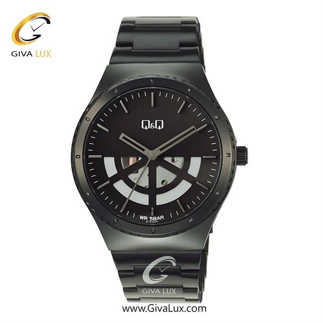 ساعت مچی اورجینال مردانه کیو اند کیو Q&Q مشکی | مشکی| مشکی| کد رفرنس Q71B-004PY