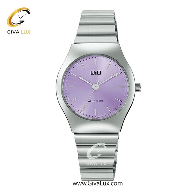 ساعت مچی اورجینال زنانه کیو اند کیو Q&Q نقره ای | نقره ای| بنفش| کد رفرنس Q72B-003PY