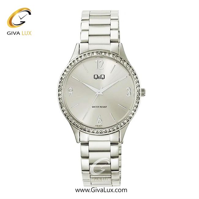 ساعت مچی اورجینال زنانه کیو اند کیو Q&Q نقره ای | نقره ای| نقره ای| کد رفرنس Q75B-001PY