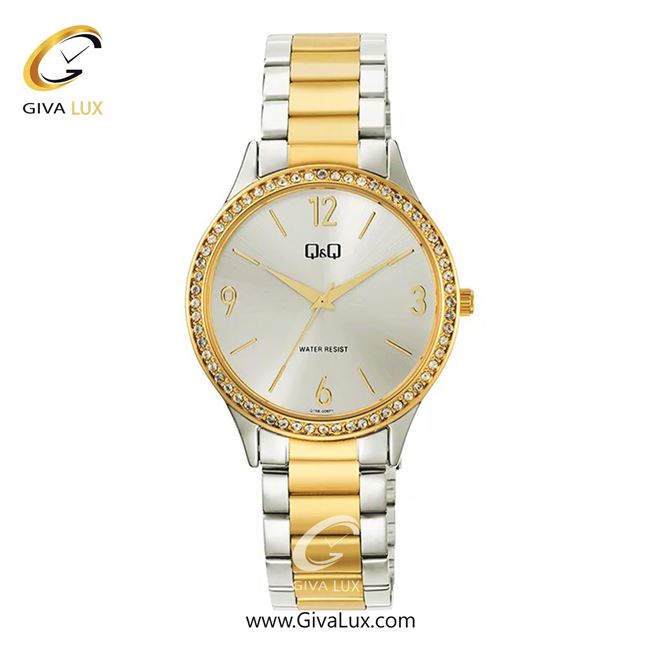 ساعت مچی اورجینال زنانه کیو اند کیو Q&Q نقره ای | نقره ای-طلایی| نقره ای| کد رفرنس Q75B-006PY
