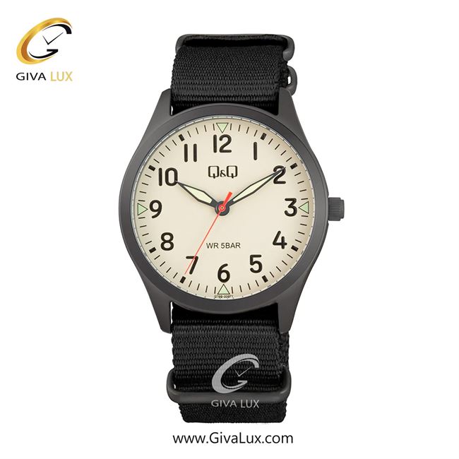 ساعت مچی اورجینال مردانه کیو اند کیو Q&Q  مشکی | مشکی| سفید| کد رفرنس Q76B-008PY