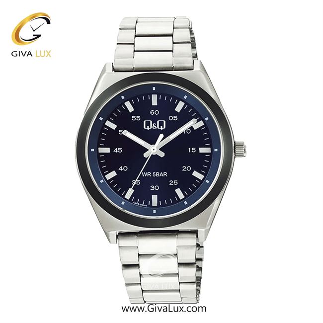 ساعت مچی اورجینال مردانه کیو اند کیو Q&Q مشکی-نقره ای | نقره ای| سرمه ای| کد رفرنس Q80B-002PY