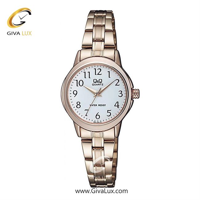 ساعت مچی اورجینال زنانه کیو اند کیو Q&Q رزگلد | رزگلد| سفید| کد رفرنس Q861J004Y