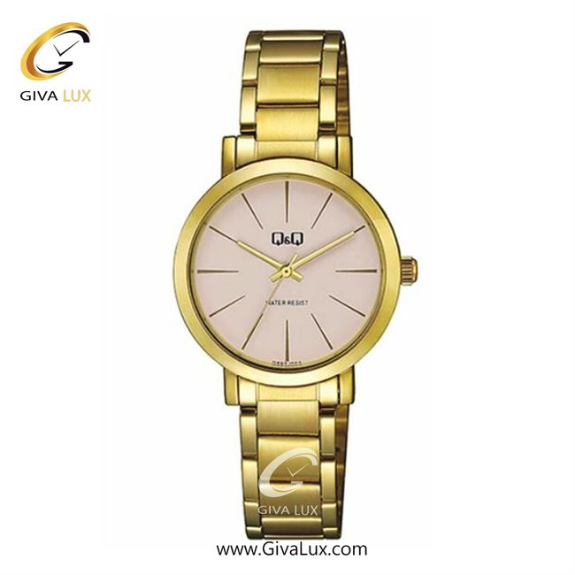 ساعت مچی اورجینال زنانه کیو اند کیو Q&Q طلایی | طلایی| صورتی| کد رفرنس Q893J002Y