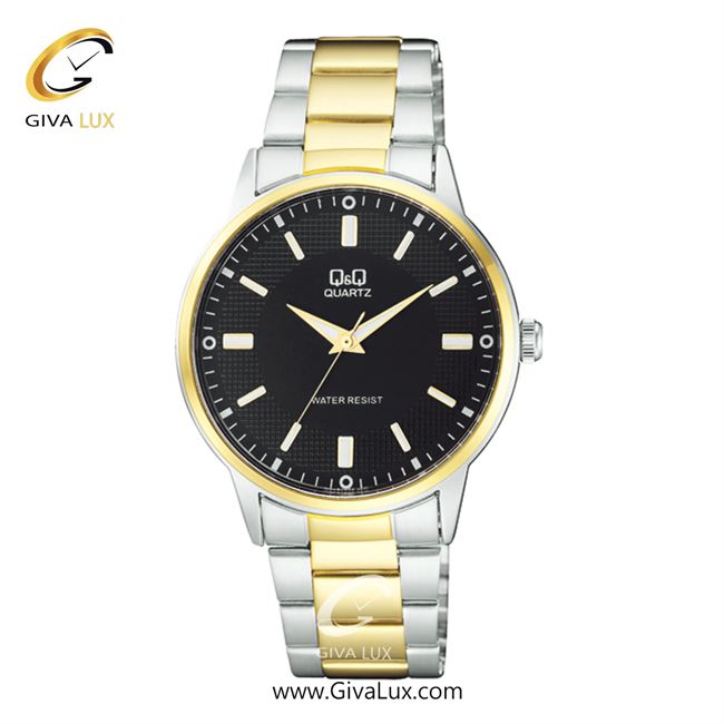 ساعت مچی اورجینال مردانه کیو اند کیو Q&Q نقره ای-طلایی | نقره ای-طلایی| مشکی| کد رفرنس Q968J402Y