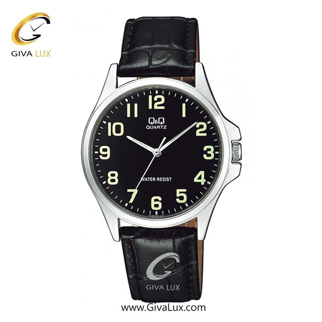 ساعت مچی اورجینال مردانه کیو اند کیو Q&Q نقره ای | مشکی| مشکی| کد رفرنس QA06J305Y