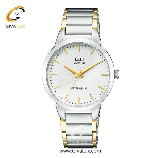 ساعت مچی اورجینال مردانه کیو اند کیو Q&Q نقره ای | طلایی-نقره ای| سفید| کد رفرنس QA42J401Y