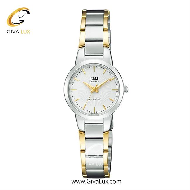 ساعت مچی اورجینال زنانه کیو اند کیو Q&Q نقره ای | نقره ای-طلایی| سفید| کد رفرنس QA43J401Y