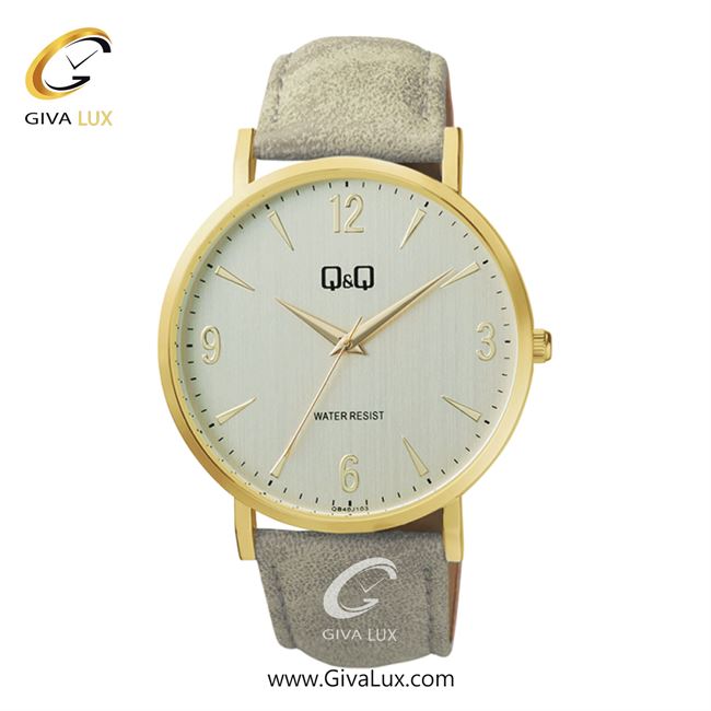 ساعت مچی اورجینال مردانه کیو اند کیو Q&Q رزگلد | طوسی| سفید| کد رفرنس QB40J103Y