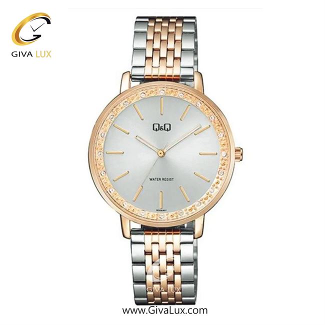 ساعت مچی اورجینال زنانه کیو اند کیو Q&Q رزگلد-نقره ای | نقره ای-رزگلد| نقره ای| کد رفرنس QC09J401Y