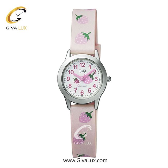 ساعت مچی اورجینال بچه گانه کیو اند کیو Q&Q نقره ای | یاسی| سفید| کد رفرنس QC29J304Y