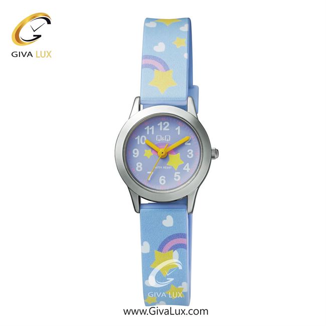 ساعت مچی اورجینال بچه گانه کیو اند کیو Q&Q نقره ای | آبی| بنفش| کد رفرنس QC29J315Y