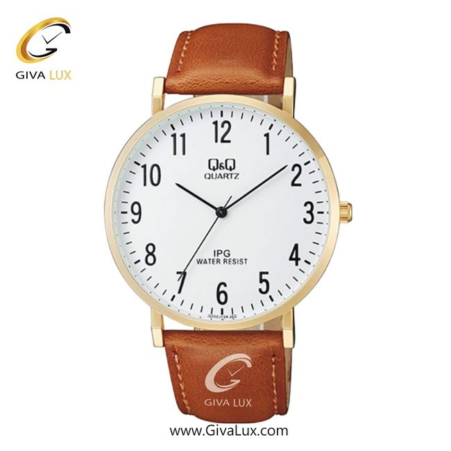 ساعت مچی اورجینال مردانه کیو اند کیو Q&Q رزگلد | عسلی| سفید| کد رفرنس QZ02J104Y