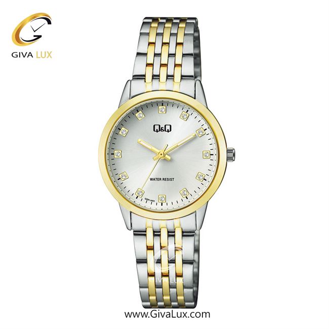 ساعت مچی اورجینال زنانه کیو اند کیو Q&Q طلایی | نقره ای-طلایی| نقره ای| کد رفرنس QZ81J401Y