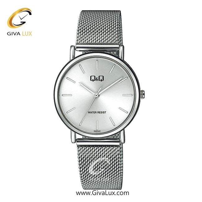ساعت مچی اورجینال مردانه کیو اند کیو Q&Q نقره ای | نقره ای| نقره ای| کد رفرنس QZ84J201Y