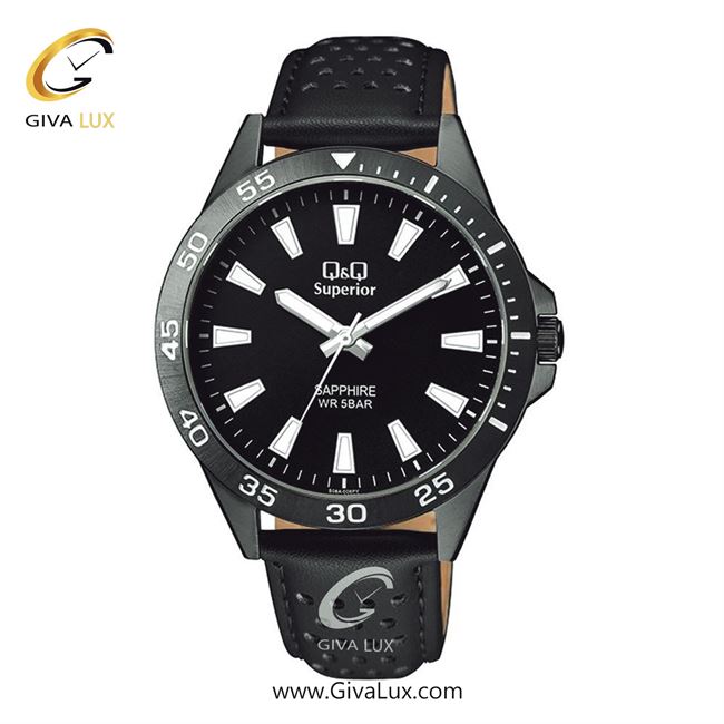 ساعت مچی اورجینال مردانه کیو اند کیو Q&Q مشکی | مشکی| مشکی| کد رفرنس S08A-006PY