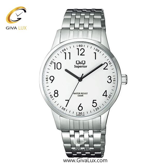 ساعت مچی اورجینال مردانه کیو اند کیو Q&Q نقره ای | نقره ای| سفید| کد رفرنس S280J204Y