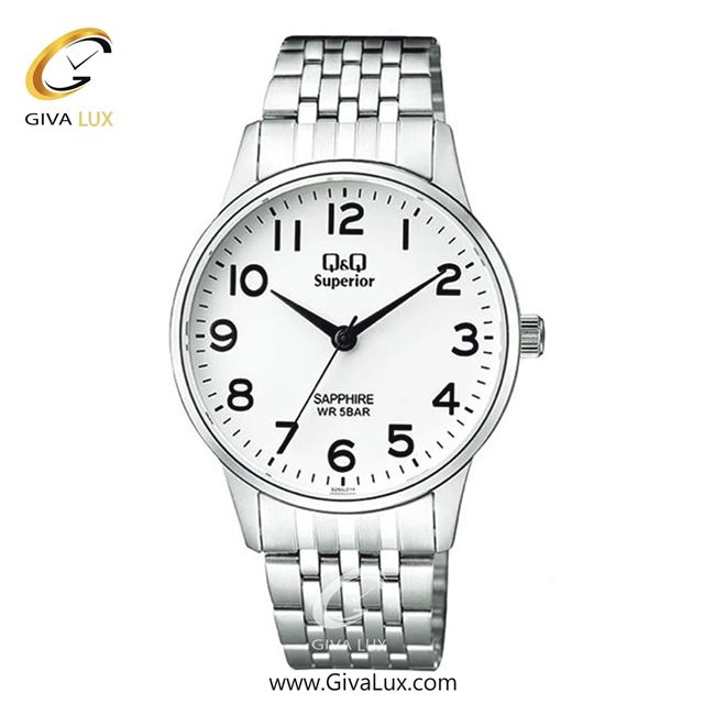 ساعت مچی اورجینال مردانه کیو اند کیو Q&Q نقره ای | نقره ای| سفید| کد رفرنس S280J214Y