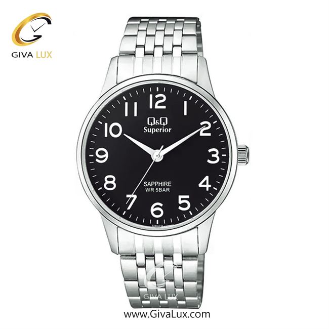 ساعت مچی اورجینال مردانه کیو اند کیو Q&Q نقره ای | نقره ای| مشکی| کد رفرنس S280J215Y