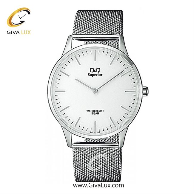 ساعت مچی اورجینال مردانه کیو اند کیو Q&Q نقره ای | نقره ای| سفید| کد رفرنس S306J201Y