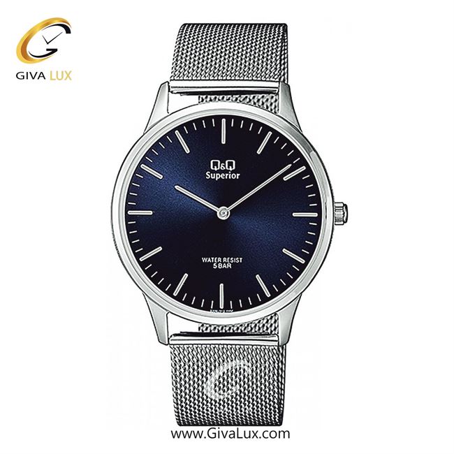 ساعت مچی اورجینال مردانه کیو اند کیو Q&Q نقره ای | نقره ای| سرمه ای| کد رفرنس S306J212Y