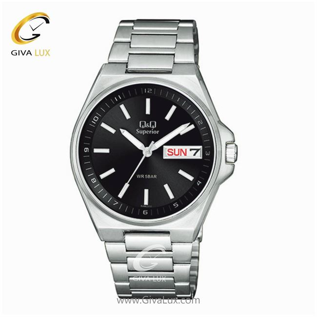 ساعت مچی اورجینال کیو اند کیو مردانه نقره ای | نقره ای | مشکی | کد رفرنس S396J202Y