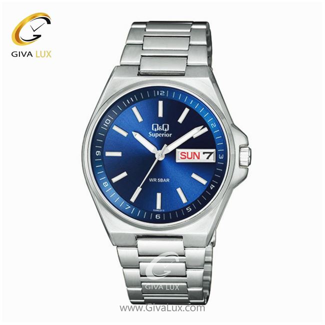 ساعت مچی اورجینال کیو اند کیو مردانه نقره ای | نقره ای | سرمه ای | کد رفرنس S396J212Y