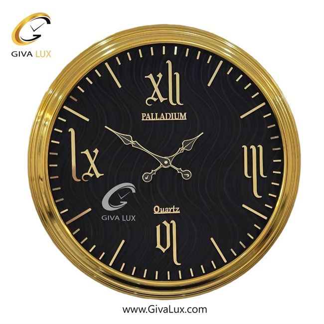 ساعت دیواری اورجینال پالادیوم آلیاژ فلزی طلایی| کد رفرنس S504