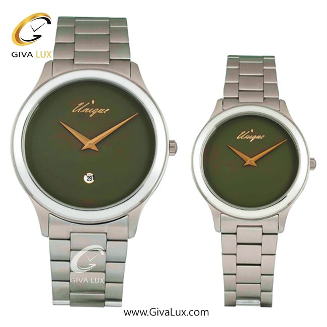 ساعت مچی اورجینال ست یونیک نقره ای | نقره ای| زیتونی| کد رفرنس S507-GR