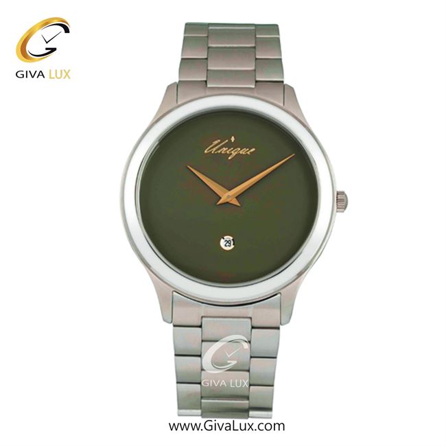 ساعت مچی اورجینال مردانه یونیک نقره ای | نقره ای| زیتونی| کد رفرنس S507-GR
