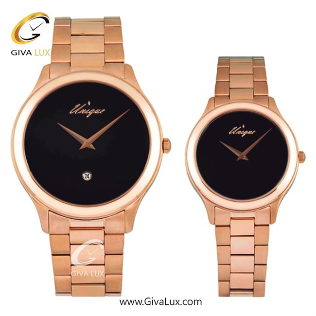 ساعت مچی اورجینال ست یونیک رزگلد | رزگلد| مشکی| کد رفرنس S507-R