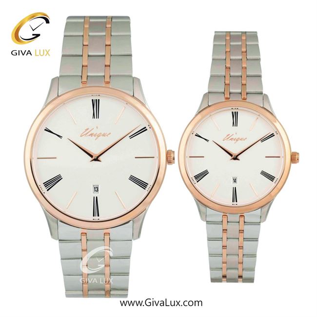 ساعت مچی اورجینال ست یونیک نقره ای-رزگلد | رزگلد-نقره ای| سفید| کد رفرنس S509-RG