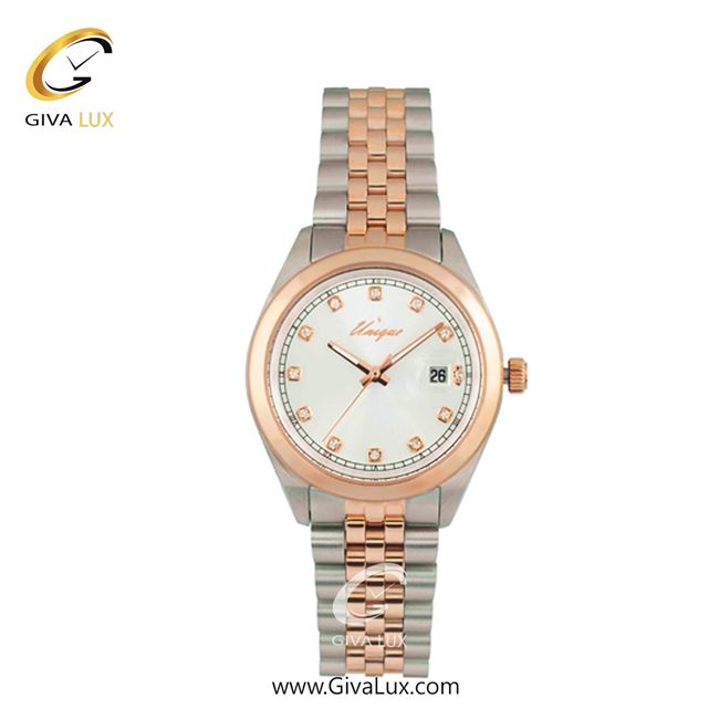 ساعت مچی اورجینال زنانه یونیک رزگلد-نقره ای | نقره ای-رزگلد| سفید| کد رفرنس S516-RG