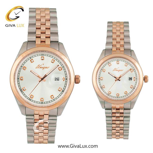 ساعت مچی اورجینال ست یونیک نقره ای-رزگلد | رزگلد-نقره ای| سفید| کد رفرنس S516-RG