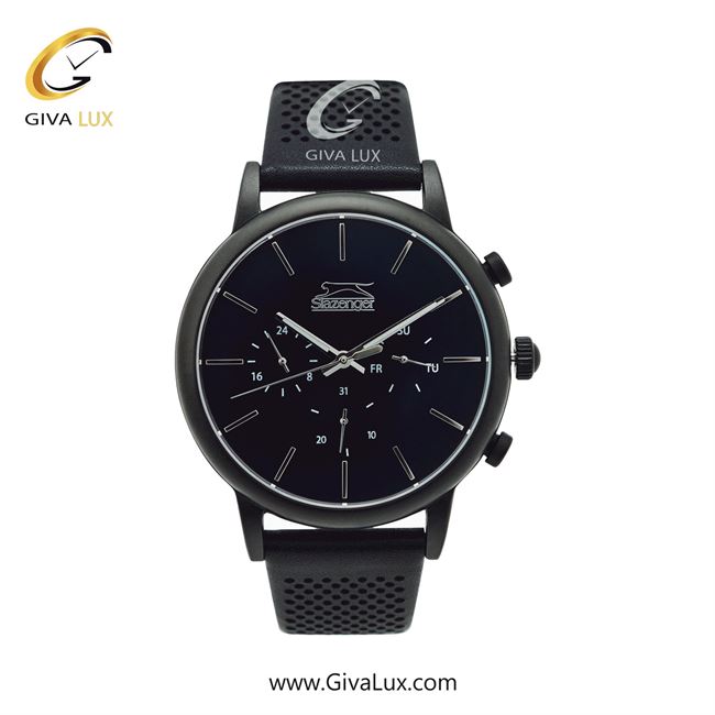 ساعت مچی اورجینال اسلازنگر مردانه سه موتوره کرنوگراف مشکی | مشکی | مشکی | کد رفرنس SL.9.2030.2.02