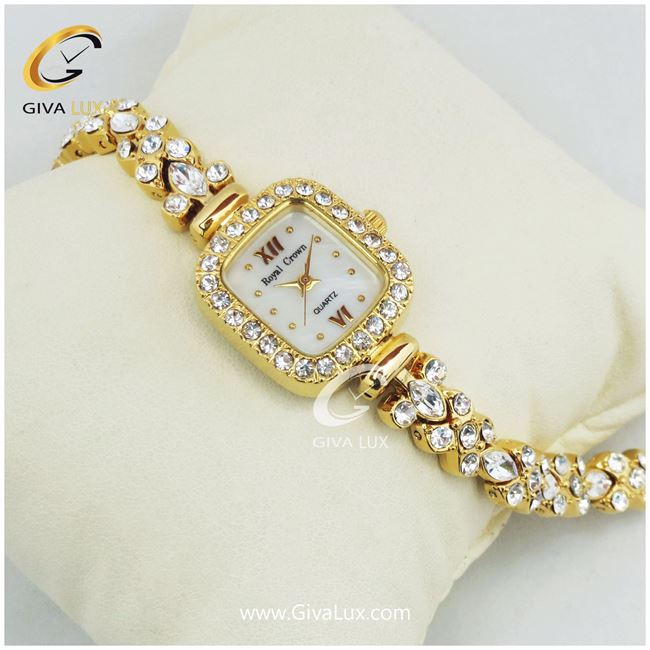 ساعت زنانه رویال کرون بند فلزی