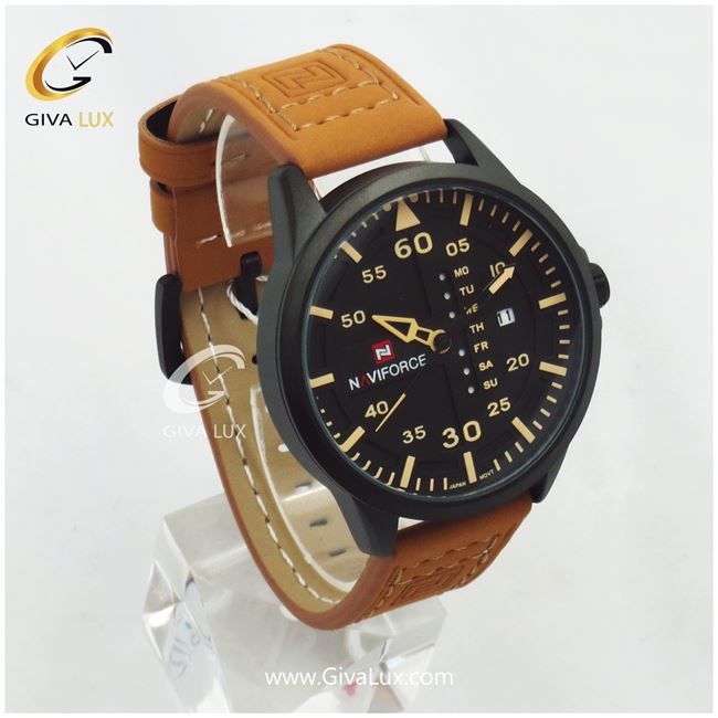 ساعت مچی اورجینال ناوی فورس|Naviforce|نوی فورس|نیوی فورس طلایی | طلایی| طلایی| کد رفرنس NF9074 B/YB/N