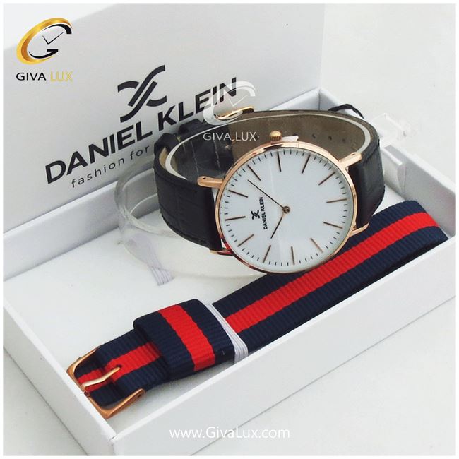 ساعت مچی اورجینال مردانه دنیل کلین رزگلد | مشکی| سفید| کد رفرنس DK10848-1