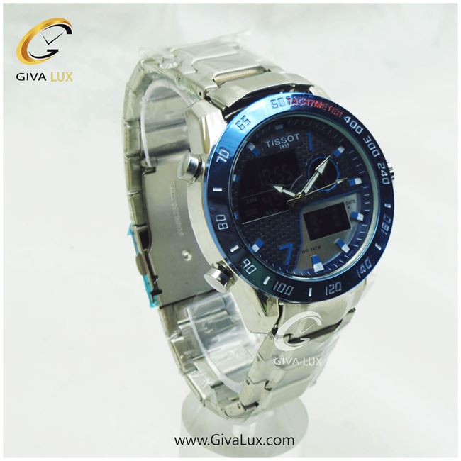 ساعت مچی تیسوت مردانه دو زمانه مشکی | نقره ای | مشکی | TISSOT-23321-1.jpg