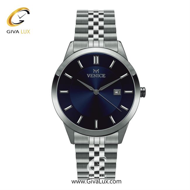 ساعت مچی اورجینال مردانه ونیز نقره ای | نقره ای| سرمه ای| کد رفرنس V800171402