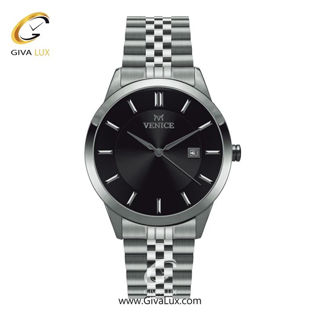 ساعت مچی اورجینال مردانه ونیز نقره ای | نقره ای| مشکی| کد رفرنس V800171502