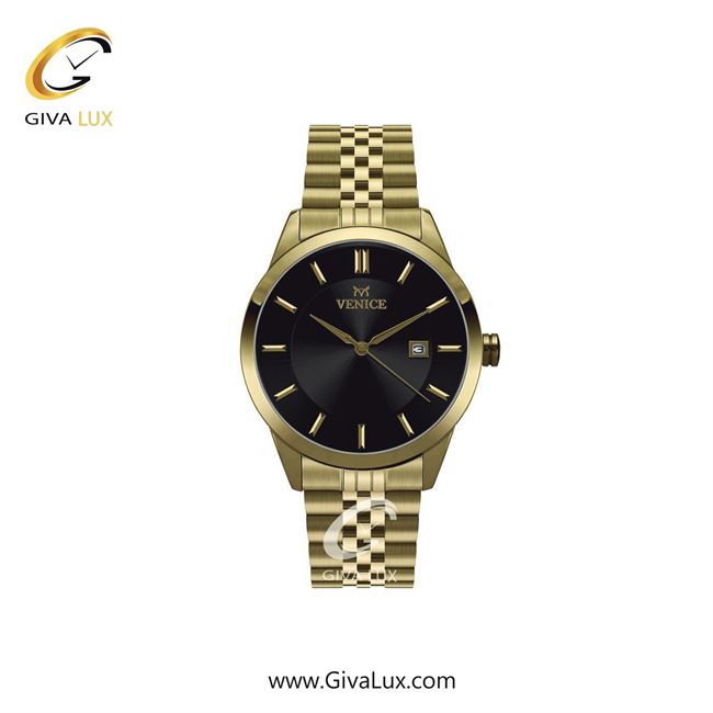 ساعت مچی اورجینال زنانه ونیز طلایی | طلایی| مشکی| کد رفرنس V800172501